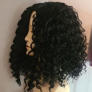 NEW Black Curly Kinky Wig